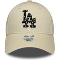 shapka-izvita-bezhov-reguliruem-9forty-infill-na-los-angeles-dodgers-mlb-ot-new-era