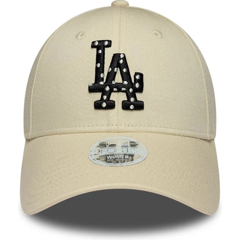 shapka-izvita-bezhov-reguliruem-9forty-infill-na-los-angeles-dodgers-mlb-ot-new-era