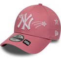 shapka-izvita-roza-reguliruem-za-deca-9forty-space-na-new-york-yankees-mlb-ot-new-era