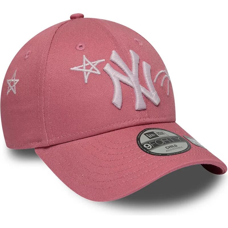 shapka-izvita-roza-reguliruem-za-deca-9forty-space-na-new-york-yankees-mlb-ot-new-era