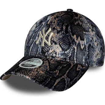 Шапка извита многоцветен регулируем 9FORTY Snake Print на New York Yankees MLB от New Era