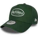 shapka-izvita-zelena-snapbek-9forty-e-frame-rubber-na-california-los-angeles-ot-new-era