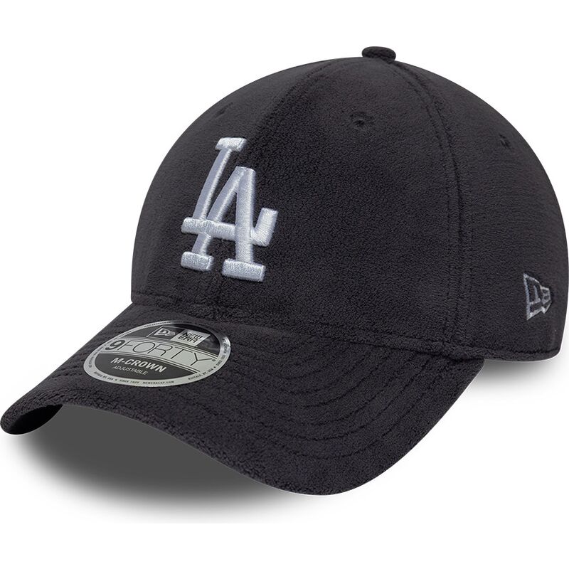 shapka-izvita-siv-snapbek-9forty-m-crown-fleece-na-los-angeles-dodgers-mlb-ot-new-era