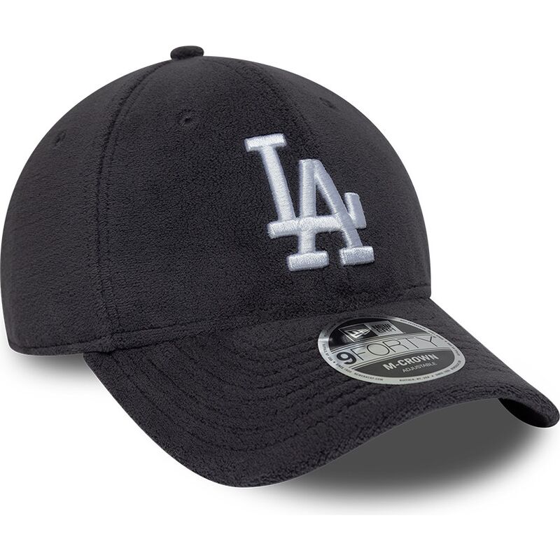 shapka-izvita-siv-snapbek-9forty-m-crown-fleece-na-los-angeles-dodgers-mlb-ot-new-era
