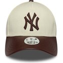 shapka-izvita-bezhov-reguliruem-9forty-m-crown-fabric-mix-na-new-york-yankees-mlb-ot-new-era