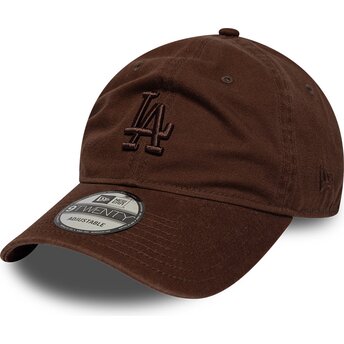 Шапка извита кафяв регулируем 9TWENTY Washed Midi на Los Angeles Dodgers MLB от New Era