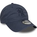shapka-izvita-sinya-reguliruem-9twenty-washed-midi-na-new-york-yankees-mlb-ot-new-era