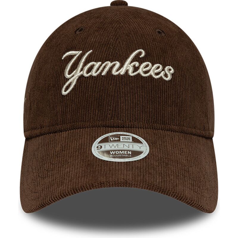 shapka-izvita-kafyav-reguliruem-9twenty-cord-script-na-new-york-yankees-mlb-ot-new-era