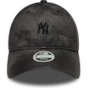 shapka-izvita-cherna-reguliruem-9twenty-washed-pu-na-new-york-yankees-mlb-ot-new-era
