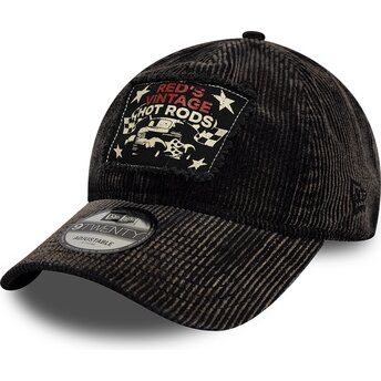 Шапка извита черна регулируем 9TWENTY Patch Acid Cord Hot Rods от New Era