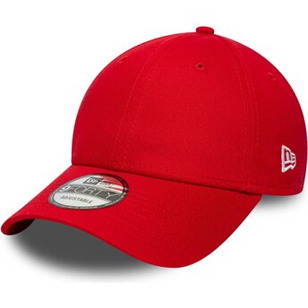 Шапка извита червена регулируем 9FORTY Basic Flag от New Era