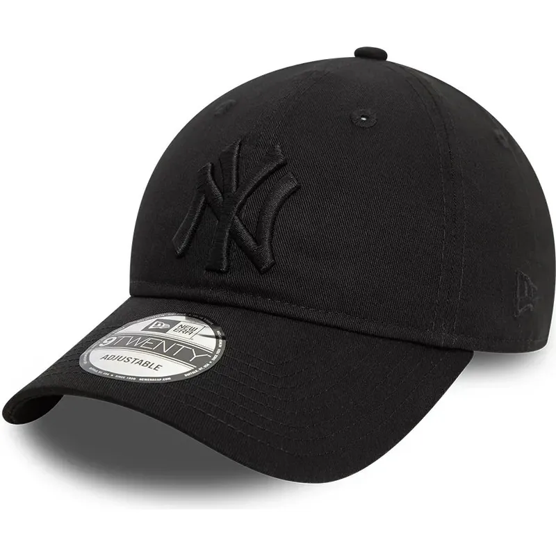 shapka-izvita-cherna-reguliruem-9twenty-league-essential-na-new-york-yankees-mlb-ot-new-era