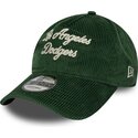shapka-izvita-zelena-reguliruem-9twenty-a-frame-cord-script-na-los-angeles-dodgers-mlb-ot-new-era