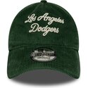 shapka-izvita-zelena-reguliruem-9twenty-a-frame-cord-script-na-los-angeles-dodgers-mlb-ot-new-era