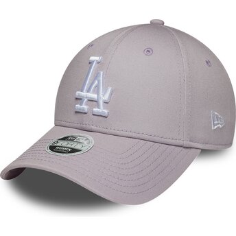 Шапка извита виолетка регулируем 9FORTY League Essential на Los Angeles Dodgers MLB от New Era
