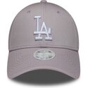 shapka-izvita-violetka-reguliruem-9forty-league-essential-na-los-angeles-dodgers-mlb-ot-new-era