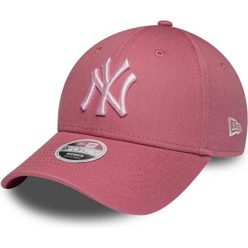 shapka-izvita-roza-reguliruem-9forty-league-essential-cas-na-new-york-yankees-mlb-ot-new-era