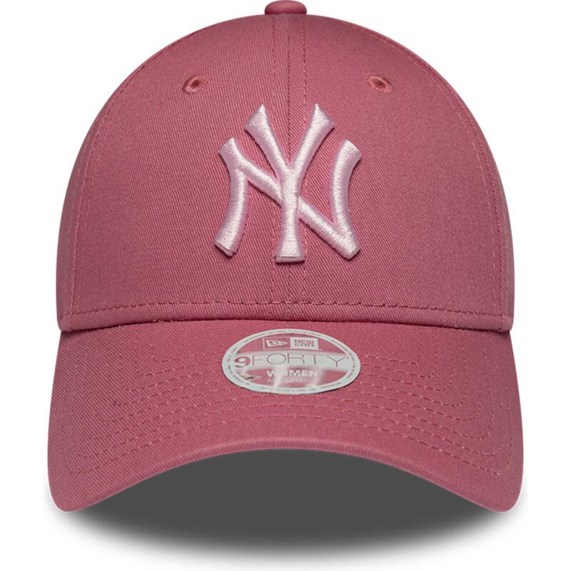 shapka-izvita-roza-reguliruem-9forty-league-essential-cas-na-new-york-yankees-mlb-ot-new-era
