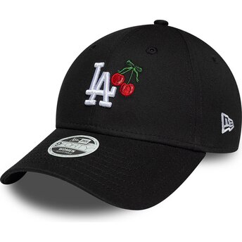 Шапка извита черна регулируем 9FORTY Fruit Icon Cherry на Los Angeles Dodgers MLB от New Era