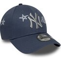 shapka-izvita-sinya-reguliruem-za-deca-9forty-space-glow-in-the-dark-na-new-york-yankees-mlb-ot-new-era
