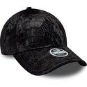 shapka-izvita-cherna-reguliruem-9forty-pattern-velour-na-new-york-yankees-mlb-ot-new-era