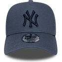 shapka-izvita-sinya-snapbek-9forty-e-frame-league-essential-na-new-york-yankees-mlb-ot-new-era