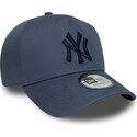 shapka-izvita-sinya-snapbek-9forty-e-frame-league-essential-na-new-york-yankees-mlb-ot-new-era