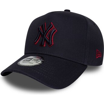 Шапка извита тъмносин снапбек 9FORTY E Frame Team Outline на New York Yankees MLB от New Era