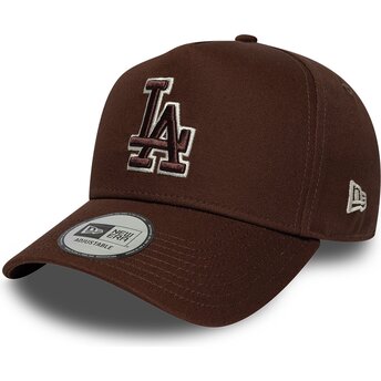 Шапка извита кафяв снапбек 9FORTY E Frame Team Outline на Los Angeles Dodgers MLB от New Era