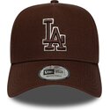 shapka-izvita-kafyav-snapbek-9forty-e-frame-team-outline-na-los-angeles-dodgers-mlb-ot-new-era