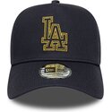 shapka-izvita-tmnosin-snapbek-9forty-dorado-e-frame-metallic-outline-na-los-angeles-dodgers-mlb-ot-new-era