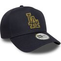 shapka-izvita-tmnosin-snapbek-9forty-dorado-e-frame-metallic-outline-na-los-angeles-dodgers-mlb-ot-new-era