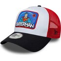 shapka-izvita-traker-mnogocveten-snapbek-za-deca-a-frame-patch-na-superman-dc-comics-ot-new-era