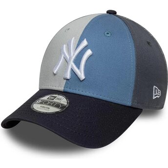 Шапка извита многоцветен регулируем за деца 9FORTY Colourblock на New York Yankees MLB от New Era