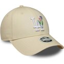 shapka-izvita-bezhov-reguliruem-9forty-flower-icon-na-los-angeles-dodgers-mlb-ot-new-era