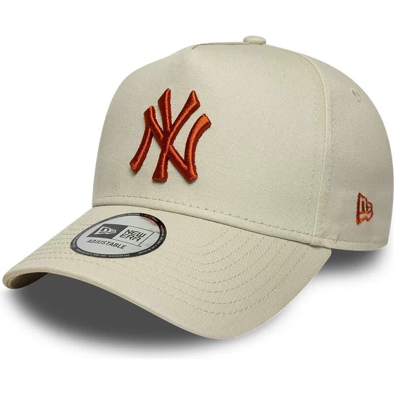 shapka-izvita-bezhov-snapbek-e-frame-league-essential-na-new-york-yankees-mlb-ot-new-era