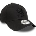 shapka-izvita-cherna-reguliruem-9forty-league-essential-na-new-york-yankees-mlb-ot-new-era