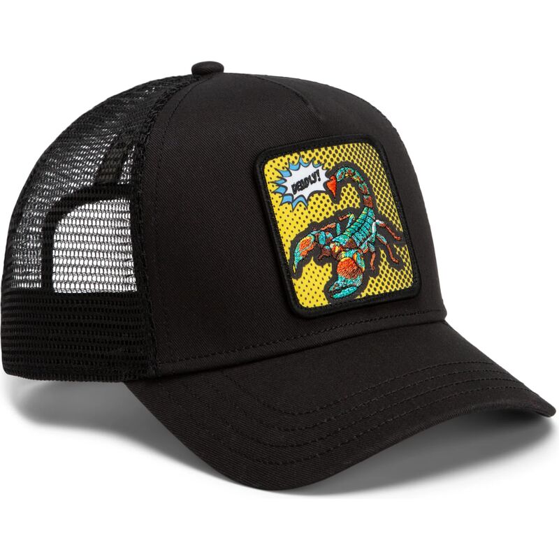 shapka-izvita-traker-cherna-snapbek-deadly-scorpion-pop-art-strikes-back-the-farm-goorin-bros
