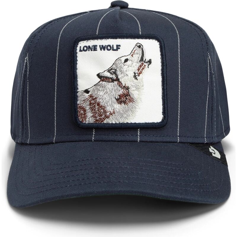shapka-izvita-traker-tmnosin-snapbek-pinstripe-lone-wolf-playmakers-the-farm-goorin-bros