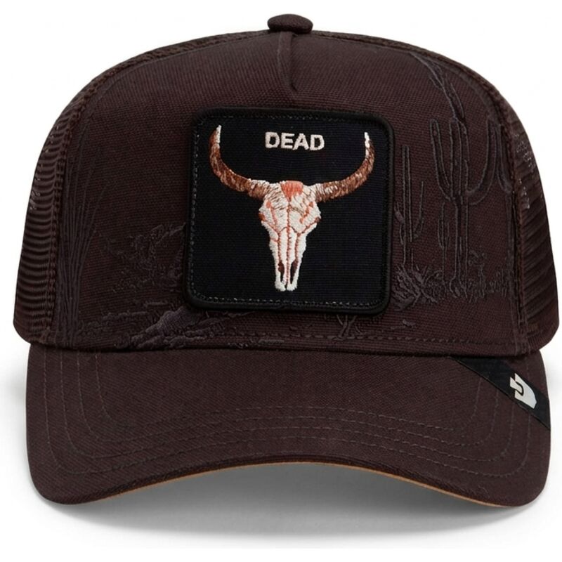 shapka-izvita-traker-kafyav-snapbek-skull-badlands-dead-the-farm-goorin-bros