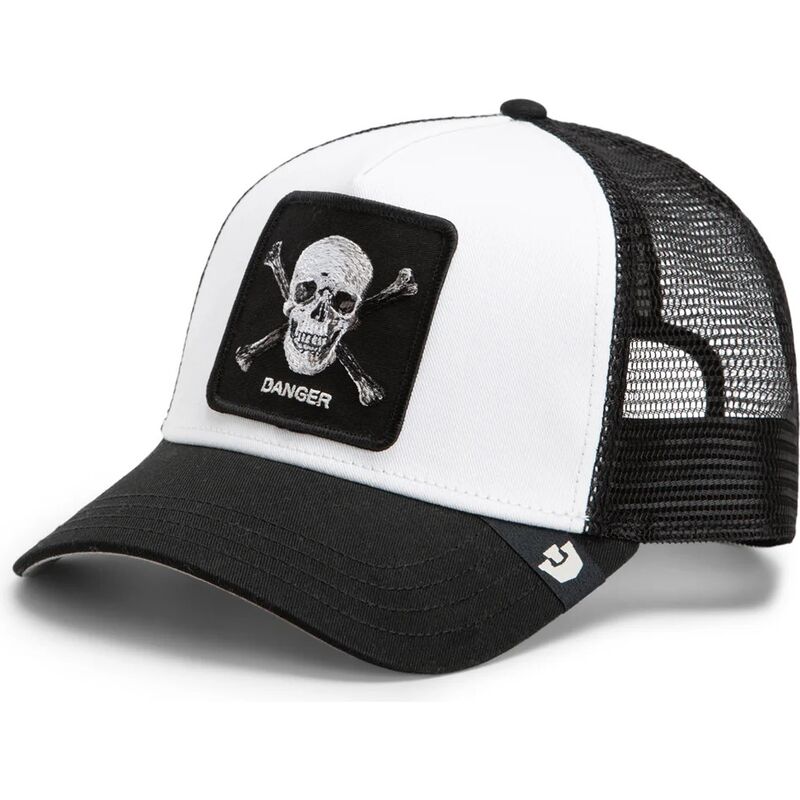 shapka-izvita-traker-cherna-snapbek-danger-skull-and-crossbones-original-recipe-the-farm-goorin-bros