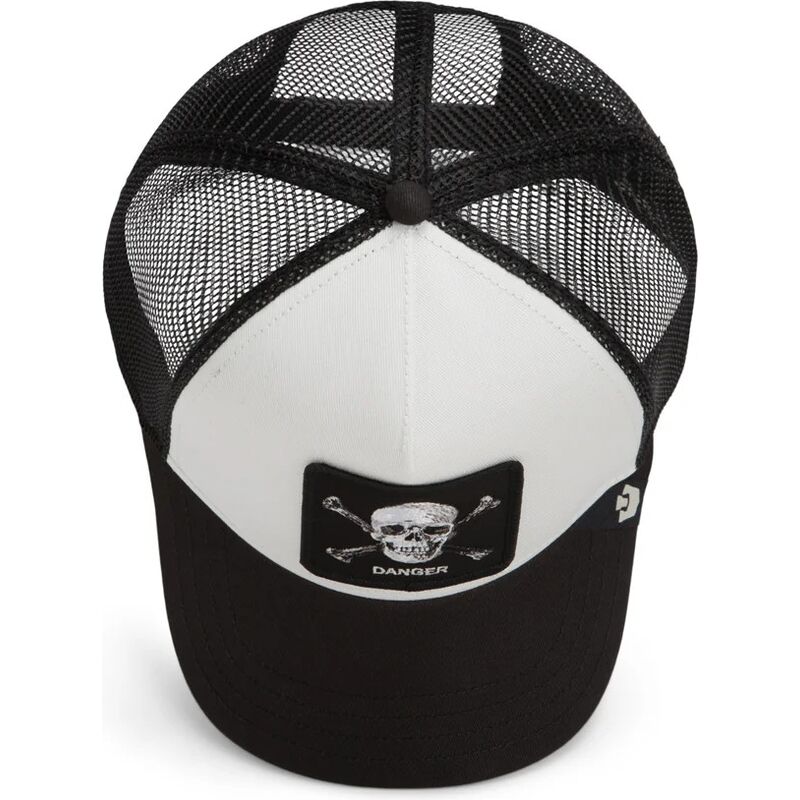 shapka-izvita-traker-cherna-snapbek-danger-skull-and-crossbones-original-recipe-the-farm-goorin-bros