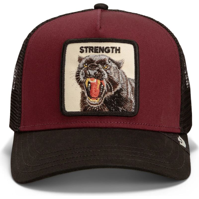 shapka-izvita-traker-chervena-snapbek-strength-panther-original-recipe-the-farm-goorin-bros
