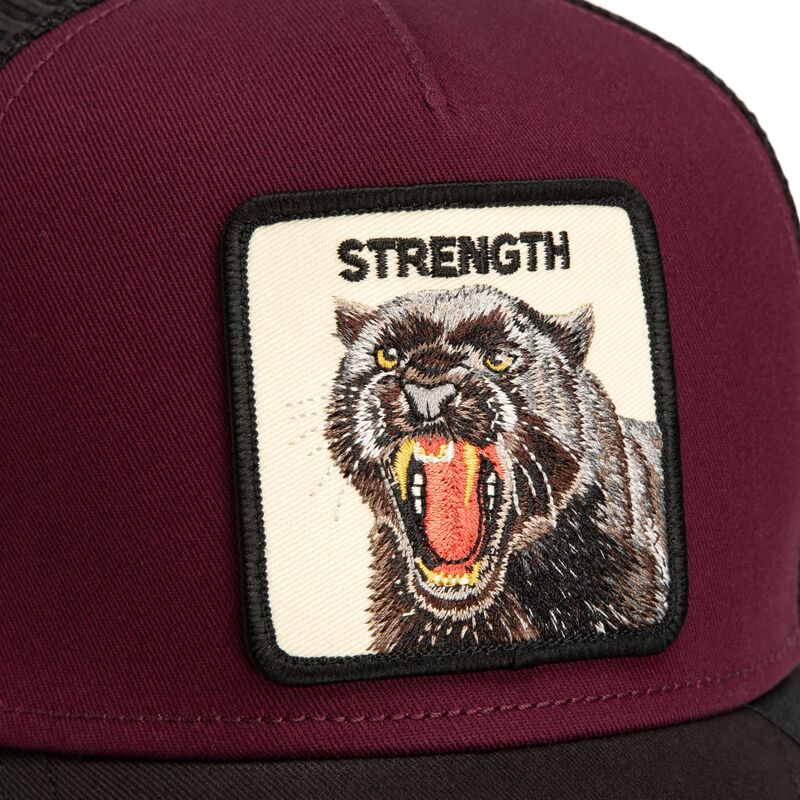 shapka-izvita-traker-chervena-snapbek-strength-panther-original-recipe-the-farm-goorin-bros