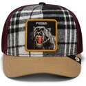 shapka-izvita-traker-mnogocveten-snapbek-brit-panther-check-mate-pissed-the-farm-goorin-bros