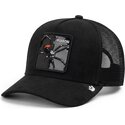 shapka-izvita-traker-cherna-snapbek-black-out-spider-blackened-metallic-poison-the-farm-goorin-bros