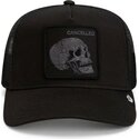 shapka-izvita-traker-cherna-snapbek-tonal-skull-full-intent-cancelled-the-farm-goorin-bros