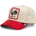 shapka-izvita-traker-chervena-snapbek-the-suede-rooster-microsuede-cock-the-farm-goorin-bros