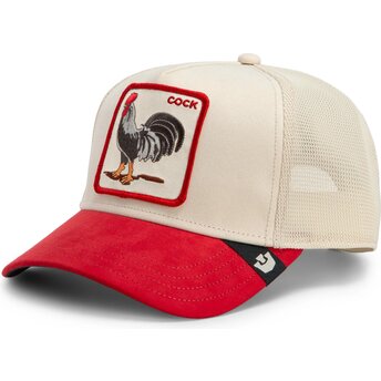 Шапка извита тракер червена снапбек The Suede Rooster Microsuede Cock The Farm Goorin Bros.