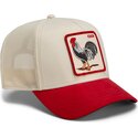 shapka-izvita-traker-chervena-snapbek-the-suede-rooster-microsuede-cock-the-farm-goorin-bros